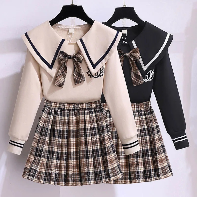 Picture of Girls' Sweatshirt Set Autumn New Spring and Autumn Thin Autumn Children Girls' Stylish Little Girl Fashion Dress