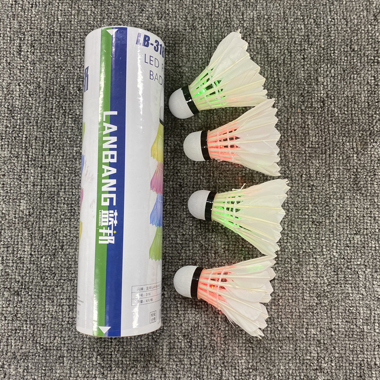 Picture of Blue Bang LED Badminton Luminous Badminton Outdoor Training Windproof Night Luminous Ball Nylon Ball