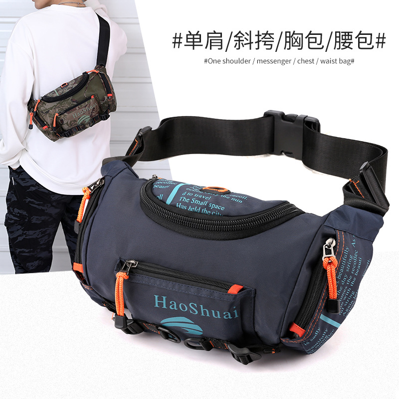 Picture of New Multifunctional Outdoor Waist Bag Sports Men's Shoulder Crossbody Bag Waterproof Chest Bag Cycling Climbing Large Capacity Waist Bag