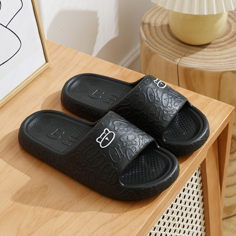 Picture of Sandals for Female Couples to Wear at Home, Cartoon Thick-Soled Non-Slip Bathroom Bathing Slippers for Men, Summer Wholesale Lightweight