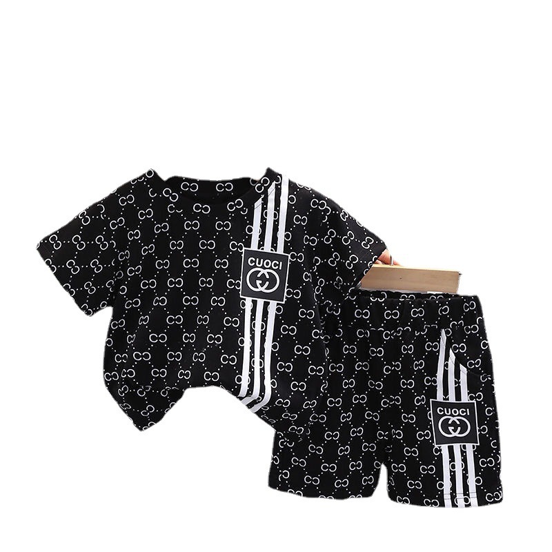 Picture of 2023 New Boys' Summer Suit Handsome Children's Fashionable Clothes Summer Short-sleeved Two-piece Fashionable