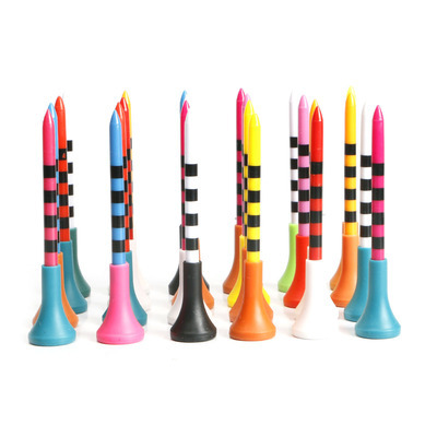 Picture of New golf nails soft rubber sleeve striped ball nails long and short ball tee color ball tee tee tee tee socket hot sale