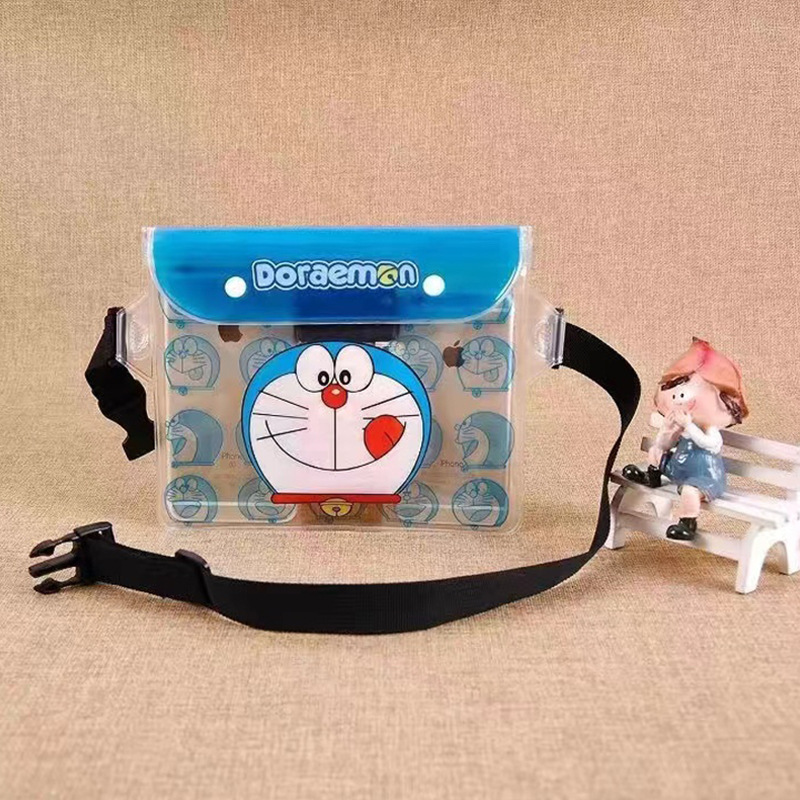 Picture of Cross-border large mobile phone waterproof bag drifting diagonal waterproof waist bag swimming pvc sealed mobile phone case transparent
