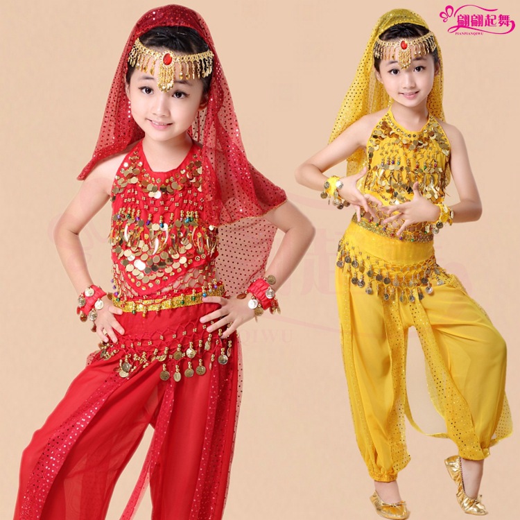 Children's Belly Dance Costume Children's Indian Dance Costume New Style Belly Dance Suit Practice Suit