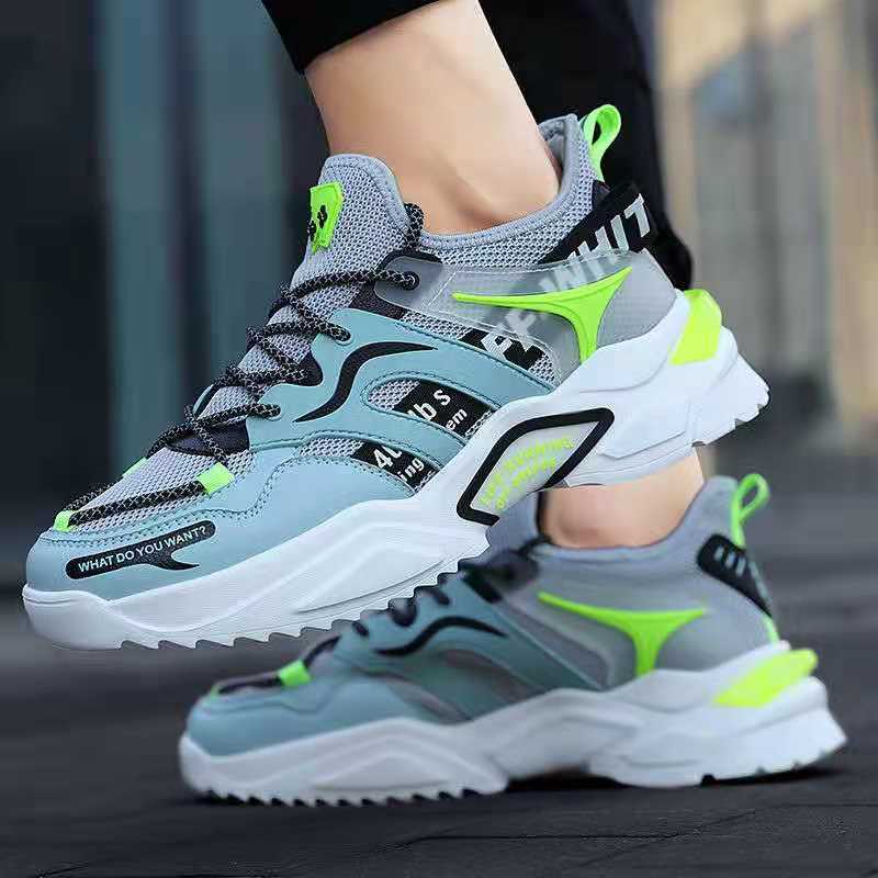 Picture of Flying Weaving Breathable Shoes Men's 2025 Korean Thick-soled Torre Shoes Trendy sneaker Cross-border Foreign Trade plus size Running Shoes