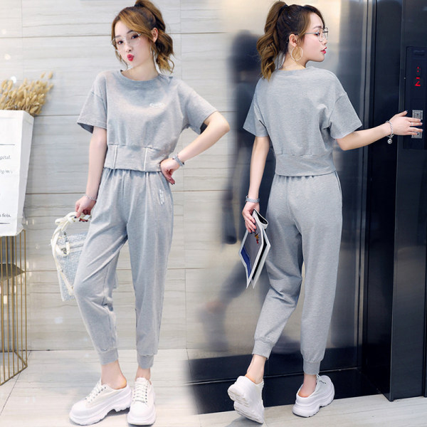 Picture of Fashion suit Women's Spring/Summer 2022 New Elegant Casual Sportswear Short T-Shirt Stylish Age-reducing Two-piece Set
