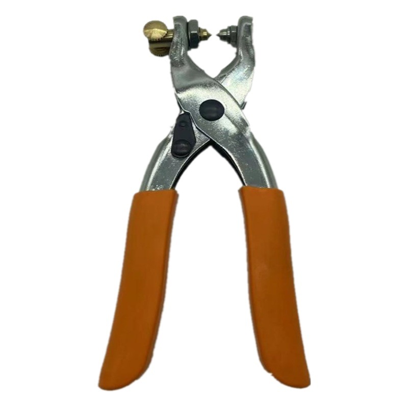 Badminton racket protective wire cold pressing Bell mouth pliers can assemble soldering iron hot pressing Bell mouth pliers Orange