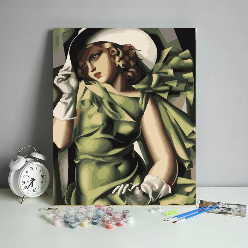 Picture of DIY Digital Oil Painting Factory Human Art Amazon Fba Batch Shopify Cross-Border Foreign Trade Wholesale