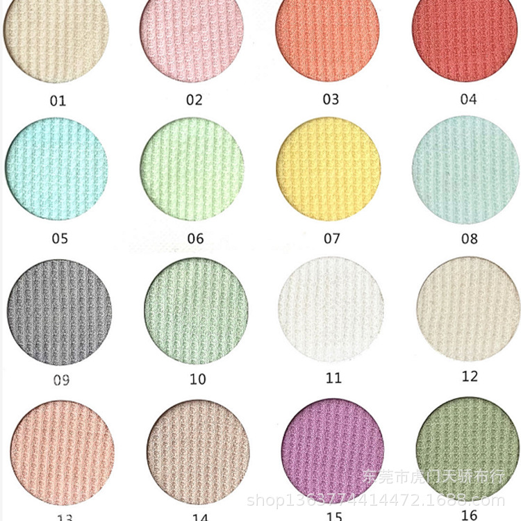 Spot supply of spring and summer new knitted rayon waffle 130g thin rayon honeycomb cloth small plaid Jacquard