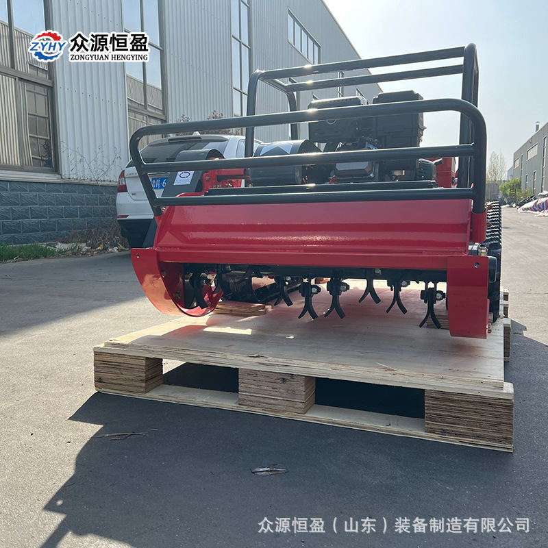 Cross-border small vehicle lawn mower robot diesel remote control crawler self-propelled lawn mower brush cutter