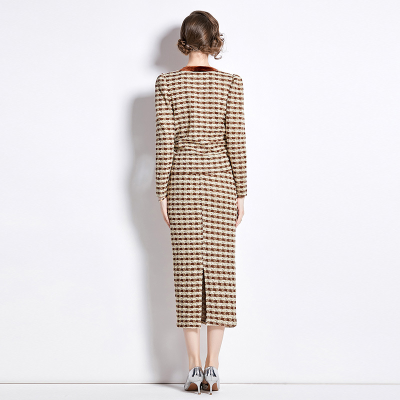 Picture of Goddess style suit retro high-end fashion two-piece suit royal sister capable temperament autumn clothes with a set of autumn and winter