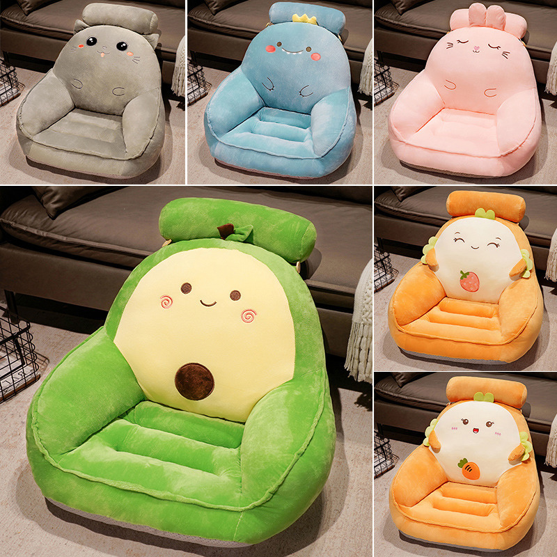 Children's Sofa Floor Reading Cushion Cartoon Lazy Reclining and Sleeping Small Sofa Chair Reading Corner Bedroom Female Influencer