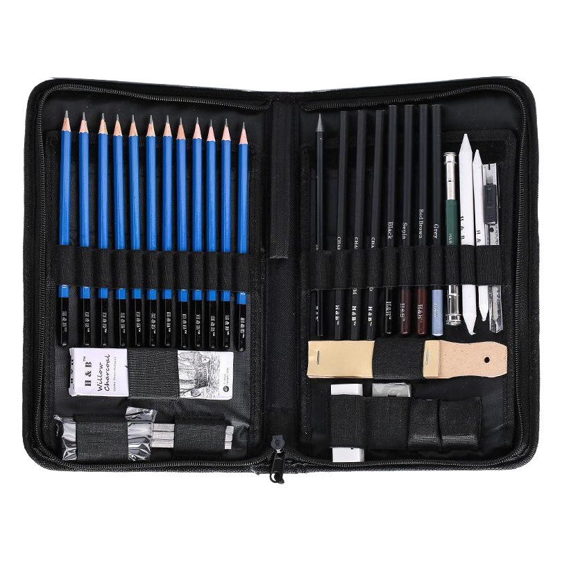 H & B40 painting set sketch set Pencil kit art stationery cross-border Amazon explosions