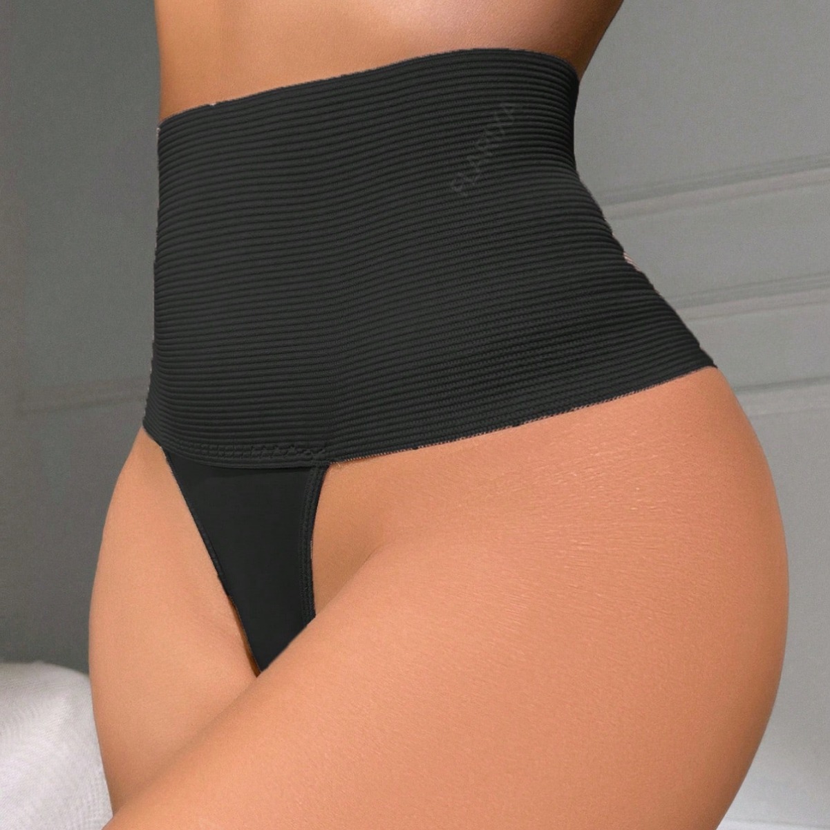 Picture of Fallslim Women's Tummy Control Thongs High Waist Flat Belly