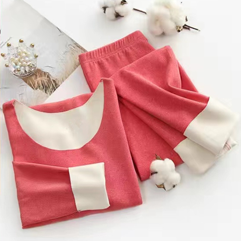 Picture of Women's seamless thermal underwear set Deab side double-sided velvet sanding men's autumn clothing pants women's warm clothing wholesale