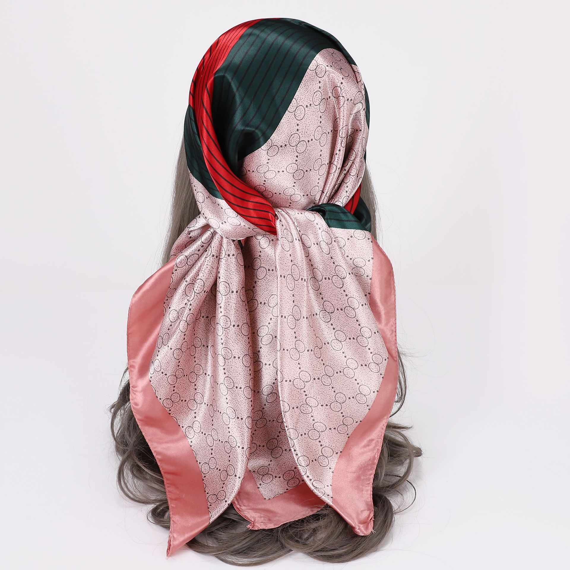 Picture of Simulated Silk Scarf Women's Headscarf 90*90cm Square Scarf Pattern Scarf Shawl European and American Cross-Border Scarf Wholesale