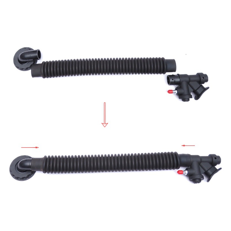 Diving Fire Fighting Back Flying Side Hanging Jacket BCD Charging Exhaust Pipe Vulcanized EPDM corrugated hose