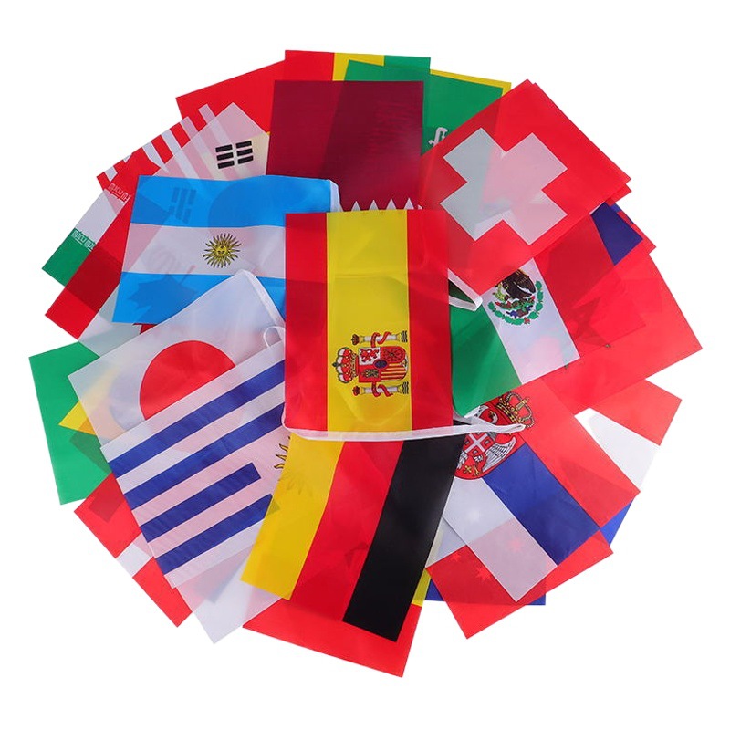 2022 Qatar World Cup Flag Top 32 Fans Flag 14*21cm Flag 20*28cm Flag Factory
