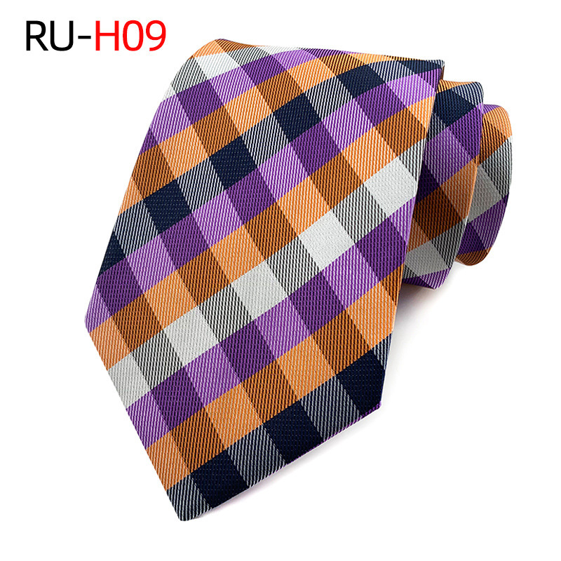 Picture of Tie Men's British Vintage Brown khaki brown Plaid Business Casual Striped Red Wedding Tie