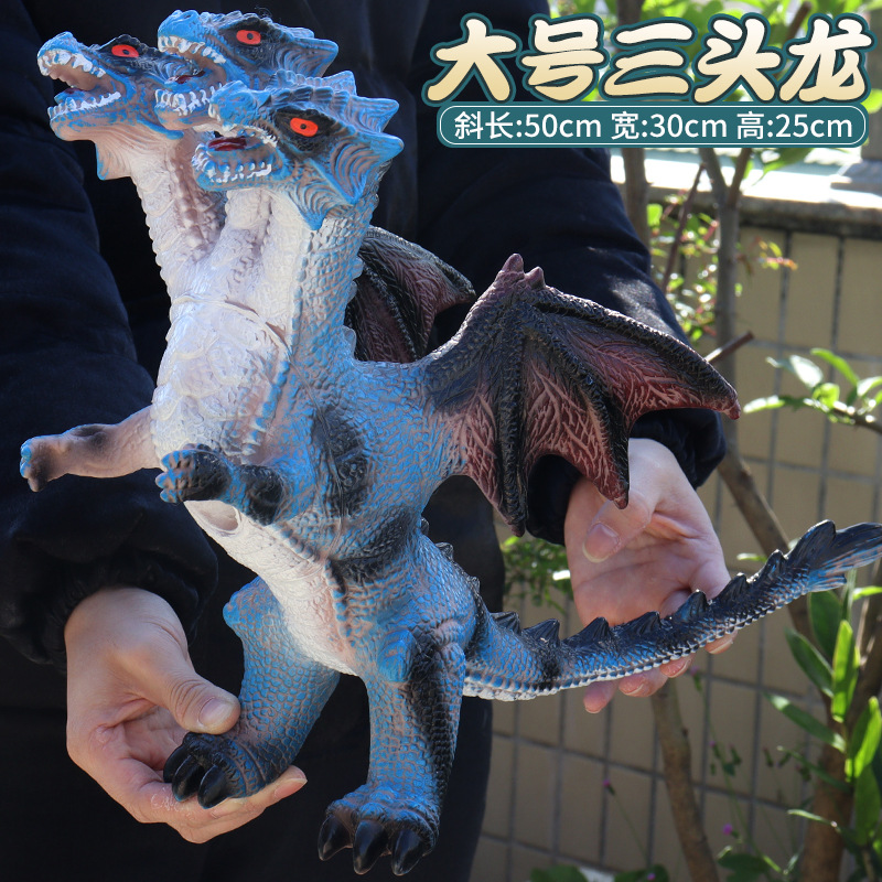 Picture of Large size simulation soft plastic dinosaur toy electric sound plastic vinyl Tyrannosaurus Rex animal model children's toys wholesale