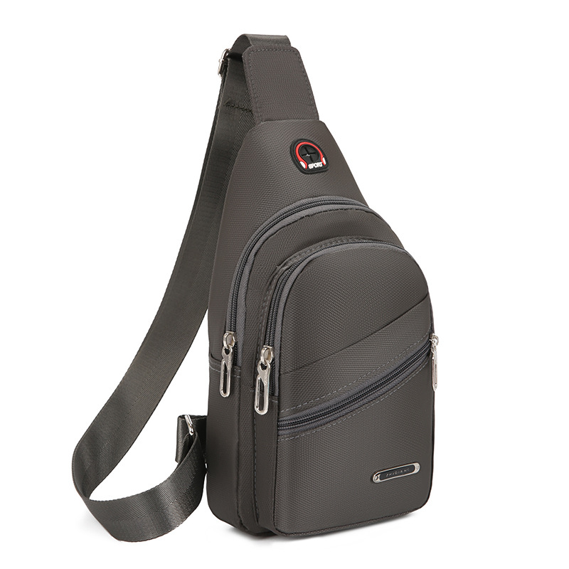 Picture of Chest Bag Men's 2023 New Casual Korean Style Waterproof Oxford Cloth Trendy Sports Small Bag Shoulder Crossbody Bag Fashionable Backpack