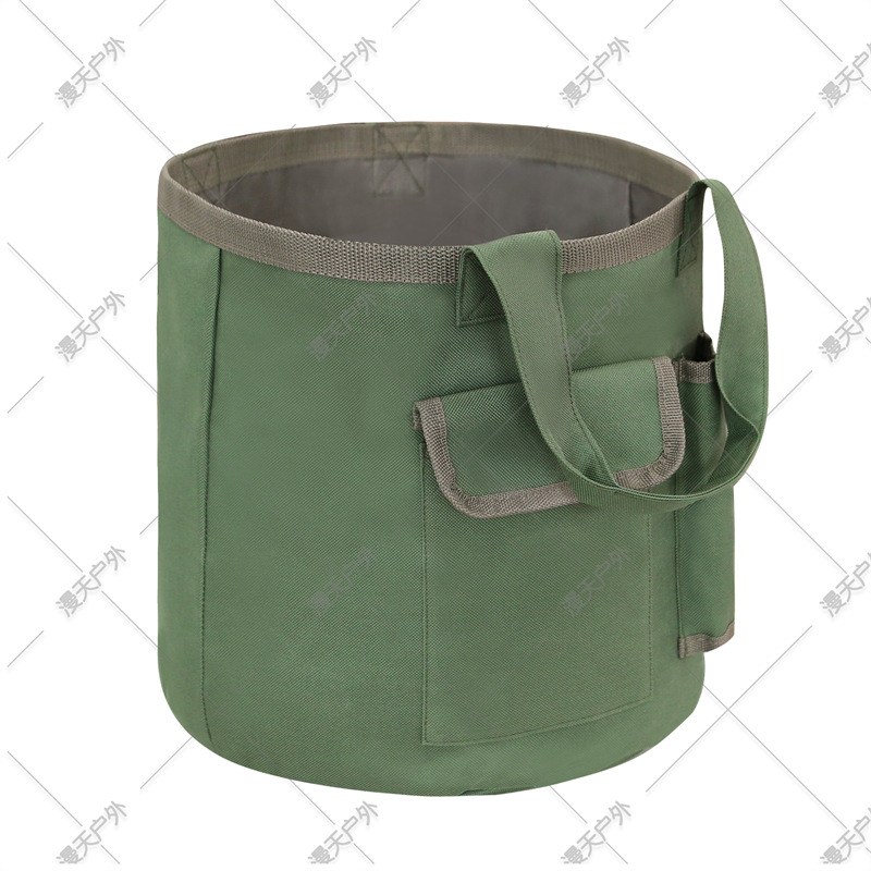 Cross-border Foreign Trade Oxford Cloth Gardening Garden Tools Bucket Bag Multi-pocket Tools Storage Bucket Bag