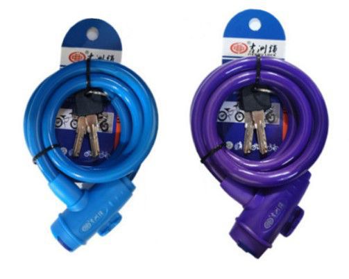 Picture of Jizhou Car Lock Bold 5108 Bicycle Ring Lock Mountain Bike Steel Cable Lock Steel Wire Lock Alloy Steel Wire Lock