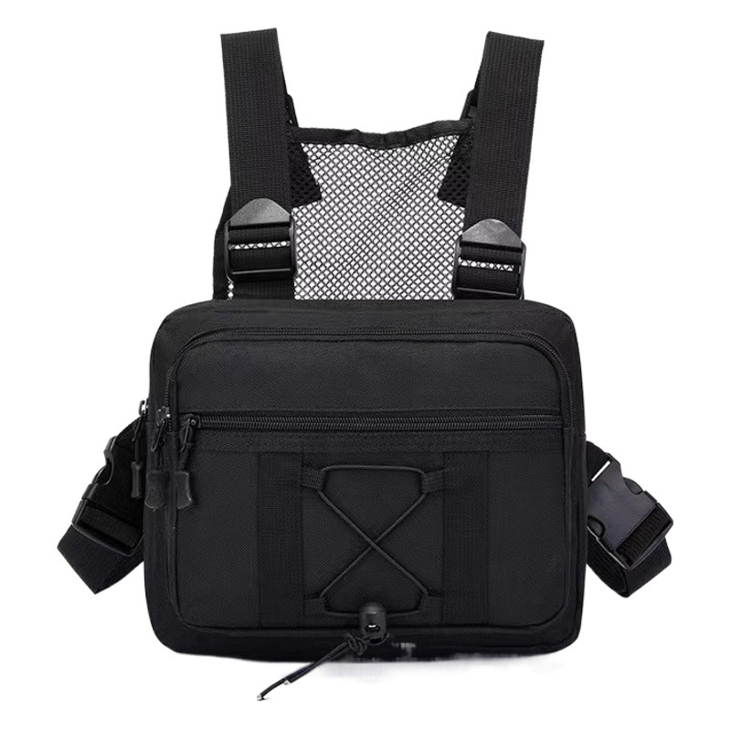 Picture of 2021 Men's Multifunctional Tactical Chest Bag, Crossbody Shoulder Bag, Military Camouflage Chest Backpack, Trendy Men's Single Shoulder Bag
