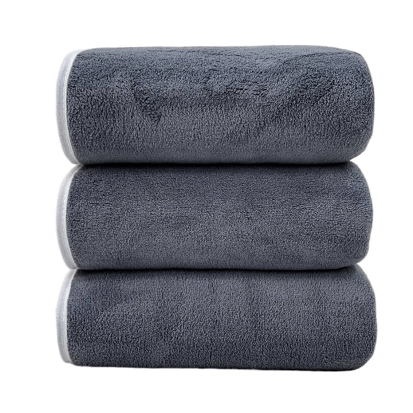 Picture of Wholesale coral fleece bath towel three adult household bath large towel than pure cotton absorbent cross-border supply