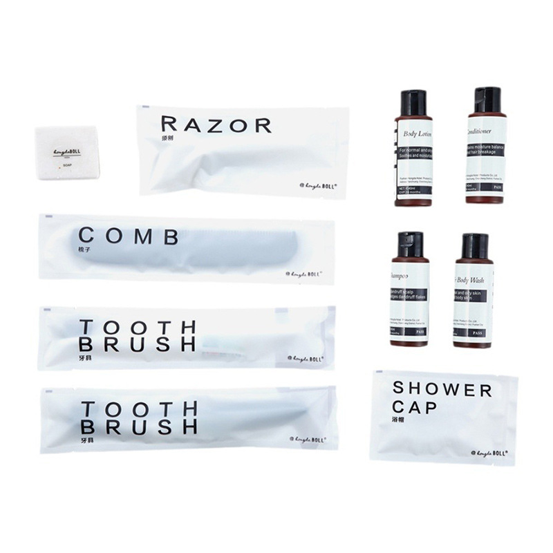 Picture of Simple Hotel Disposable Soft-Bristled Toothbrush Comb Toiletries Travel Toiletry Set Wholesale Soap Slippers