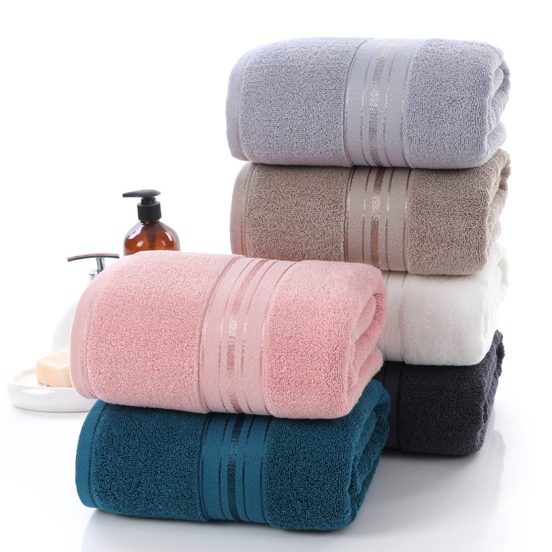 Picture of Cotton Thickened Large 70*150 Adult Large Towel Tube Top Bath Towel Soft Absorbent Men's Hotel Bath Face Towel
