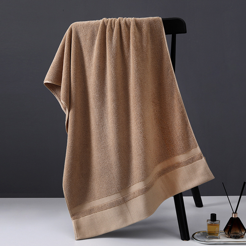 Picture of Five-star hotel 7A antibacterial cotton bath towel thickened 400g hotel homestay bath cotton face towel