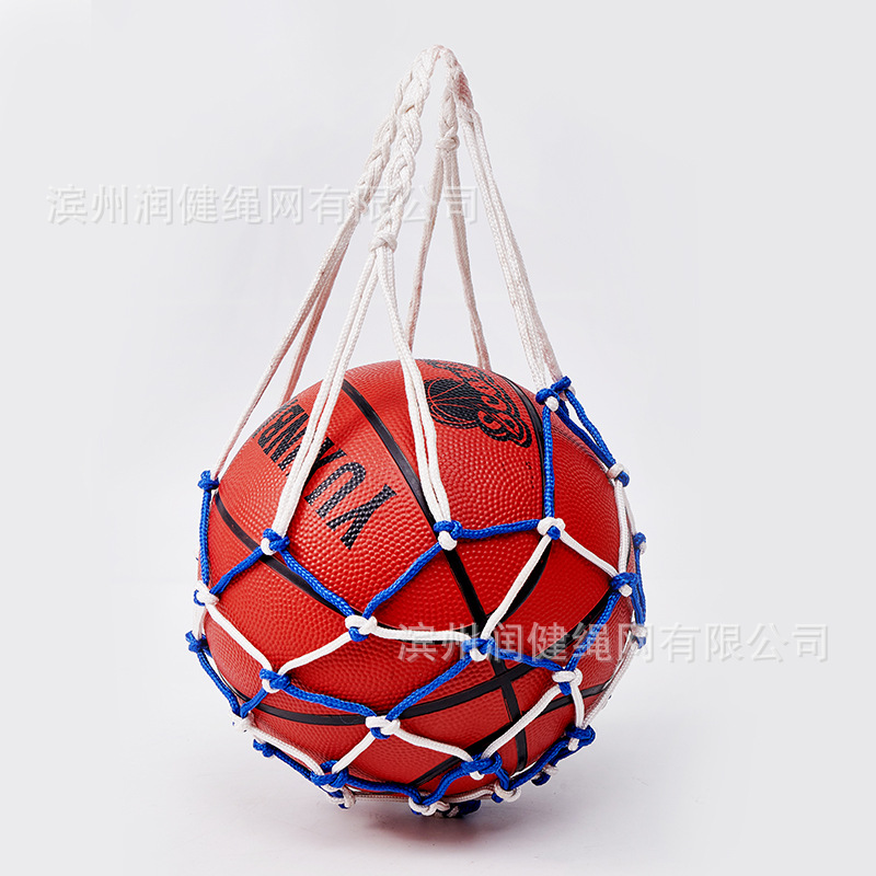 Picture of Basketball net bag net bag cross-border e-commerce for hand-woven rope net bag source manufacturers straight hair single bag