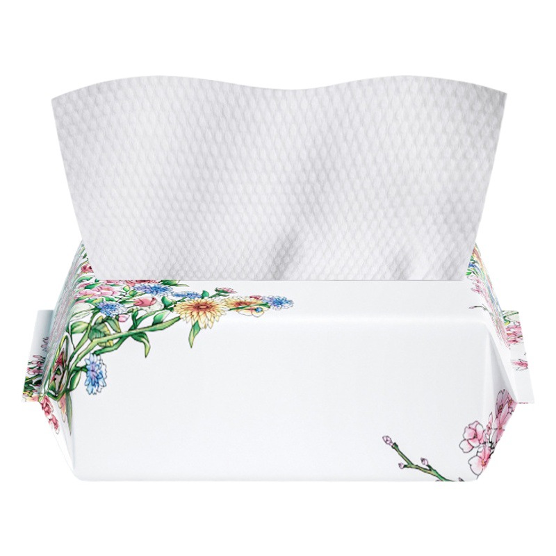 Wash towel disposable wholesale cotton soft towel thickened wet and dry dual-use extraction cleansing towel face wash towel manufacturers