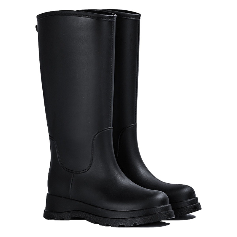 Winter Warm High Barrel Women's Rain Boots Detachable Cotton Waterproof Rain Boots Warm Women's Fashion Rain Boots All-match Water Shoes
