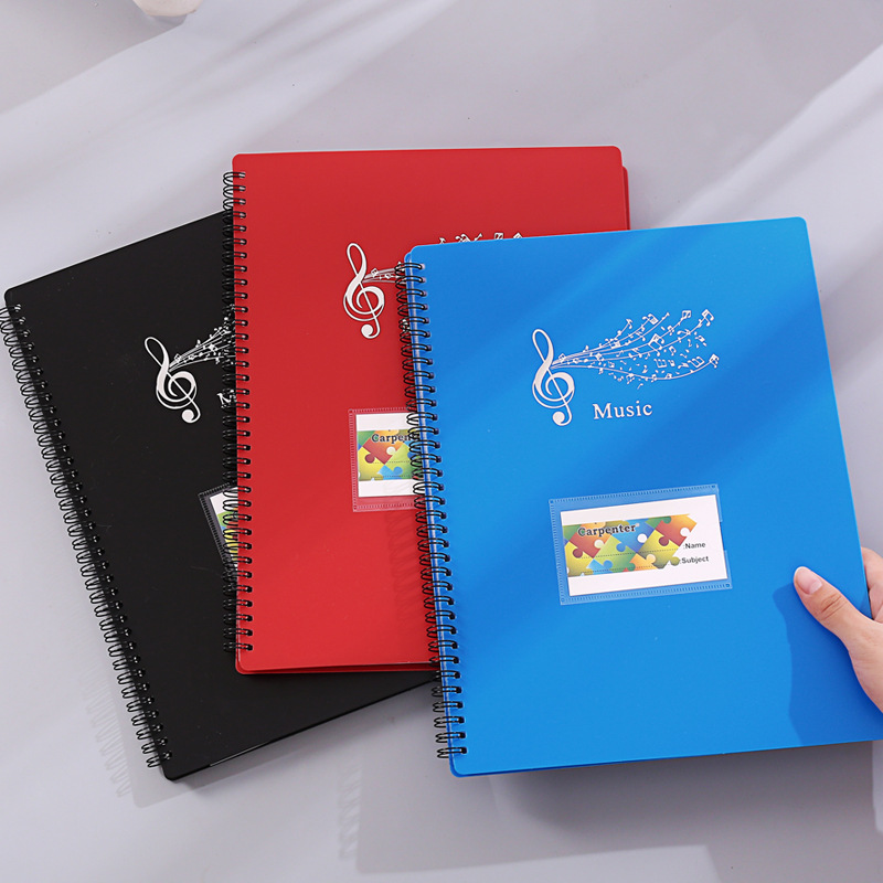Picture of Factory supply new multifunctional A4 non-reflective music piano music music clip folder 20/30P