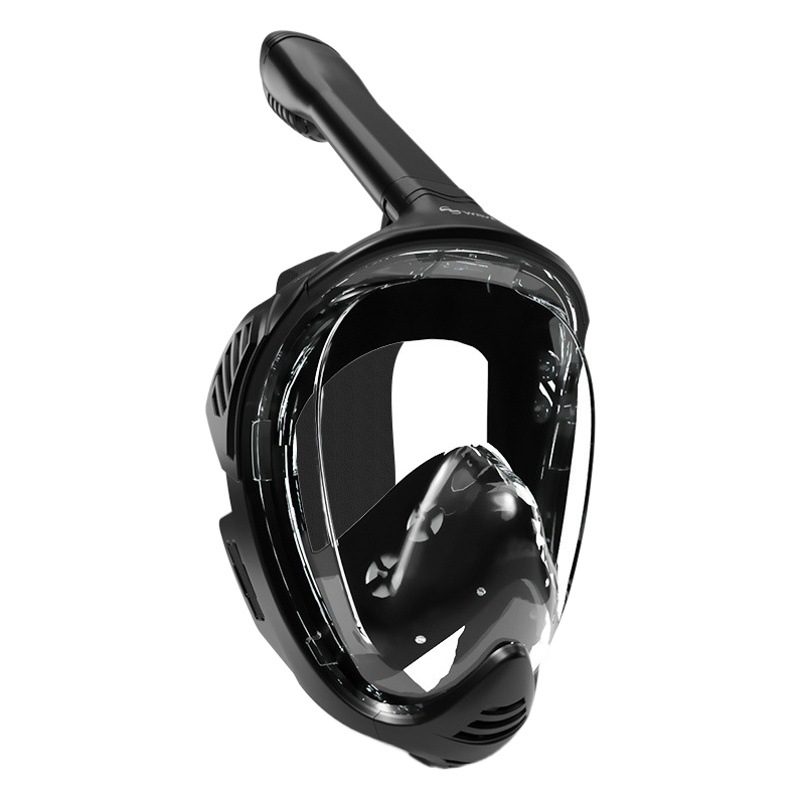 wave cross-border hot sale snorkeling mask full face diving goggles face mirror full dry snorkel diving snorkeling mask
