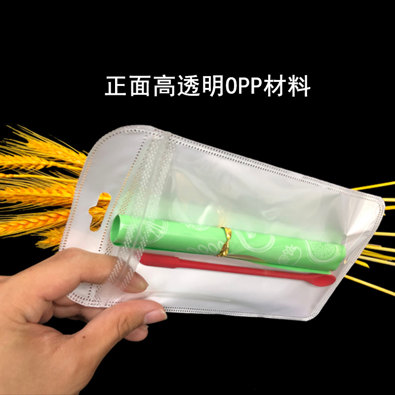 Picture of 11*21 thickened nail drill acrylic box plastic bag in stock double-sided transparent ziplock bag transparent lock pocket