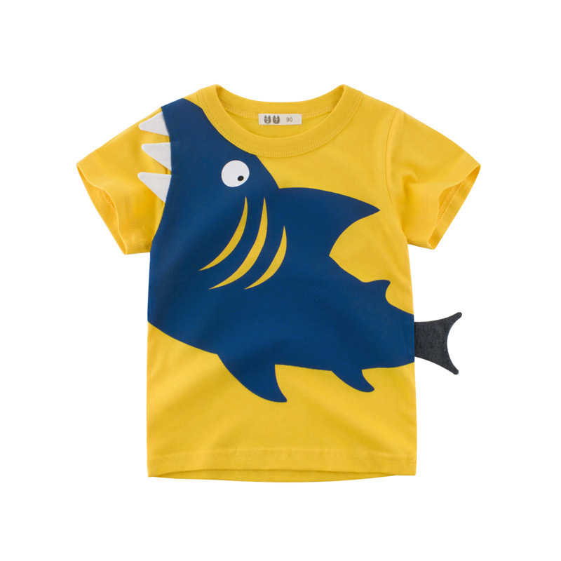 Picture of Kids Wear Korean Style Children's Clothing New 2025 Summer Manufacturer Wholesale Boys Short-Sleeved T-Shirts Children's Clothes