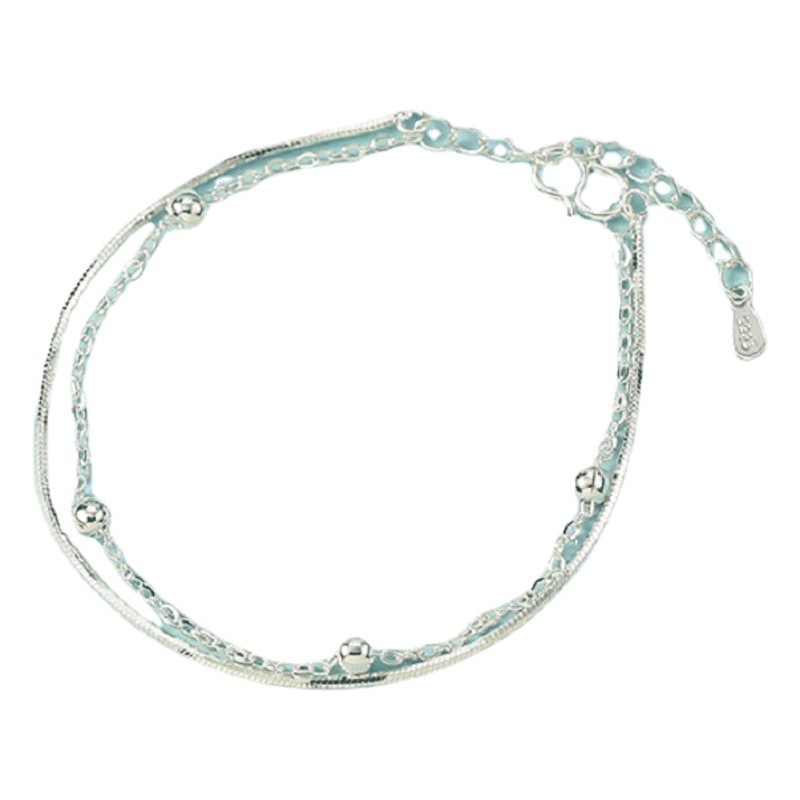 Japanese and Korean version of the new multi-layer snake bone bracelet interval round bead beads small fresh jewelry accessories manufacturers a generation of hair