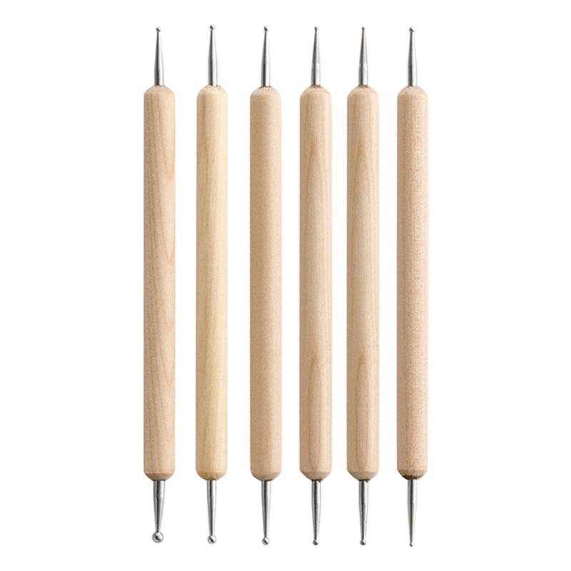 Cross-border pottery tools 10 pieces of suit clay clay clay drill pen DIY handmade petal ball stick
