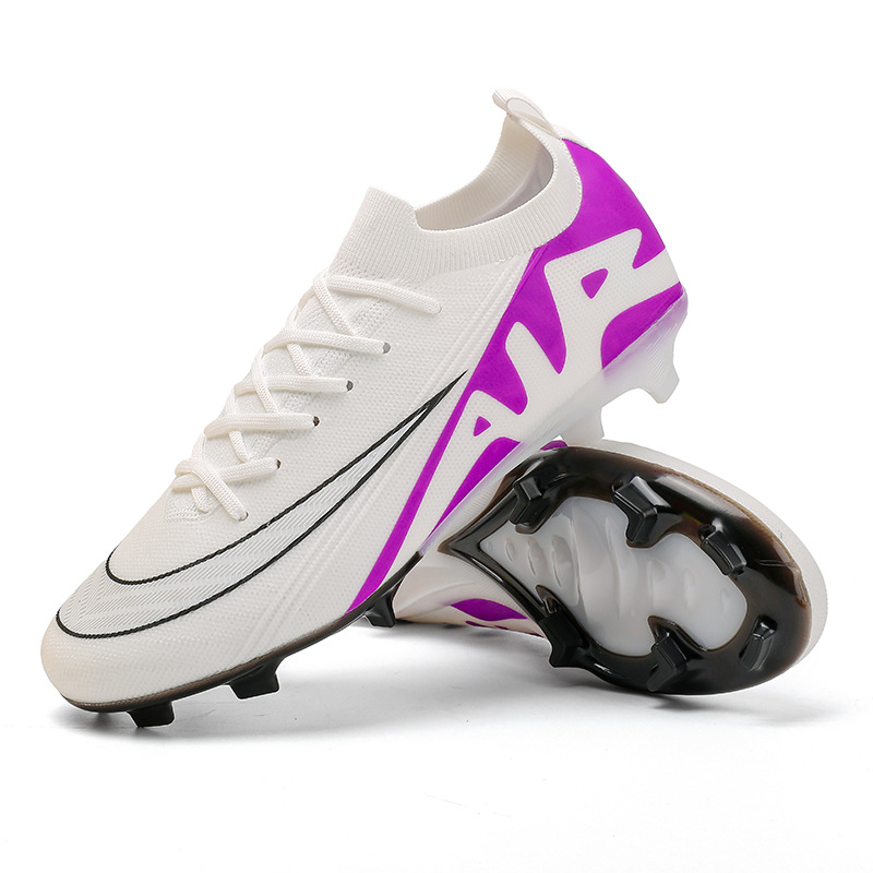 Cross-border foreign trade football shoes a generation of cross-border seamless fly woven football shoes men AG spike grass training sports
