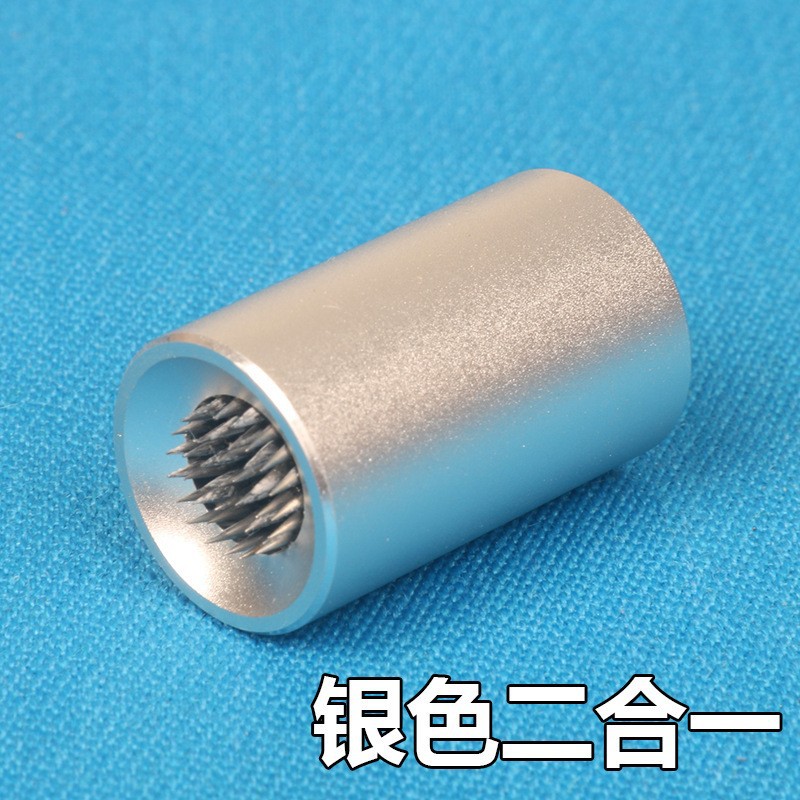Picture of Billiards acupuncture supplies accessories 2-in-1 billiard Rod leather head thorn needle leather head repair tool needle powder needle gun head