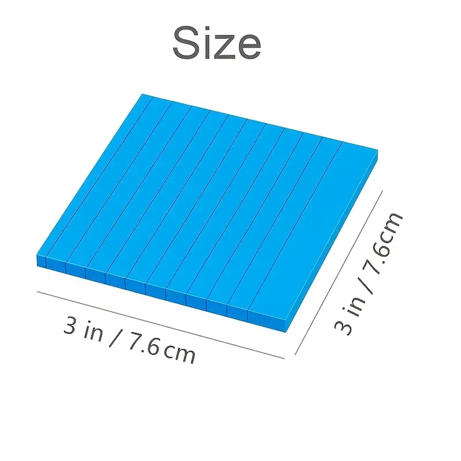 Picture of In stock fluorescent horizontal sticky note color line note paper student office N times stickers