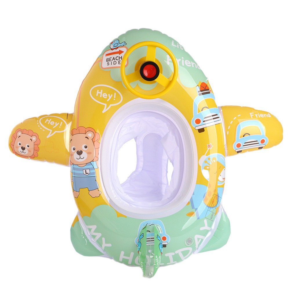 Picture of Children's swimming ring armpit ring seat ring 1-6 years old children's aircraft steering wheel inflatable Mount baby 2 boys and girls