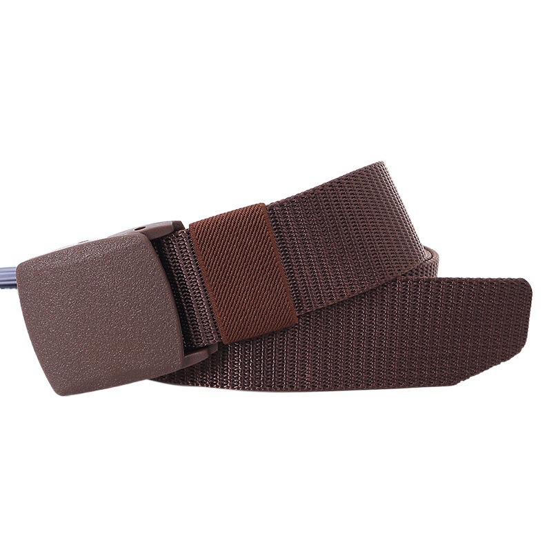Men's canvas belt wholesale POM smooth buckle tactical students military training security manufacturers on behalf of the belt