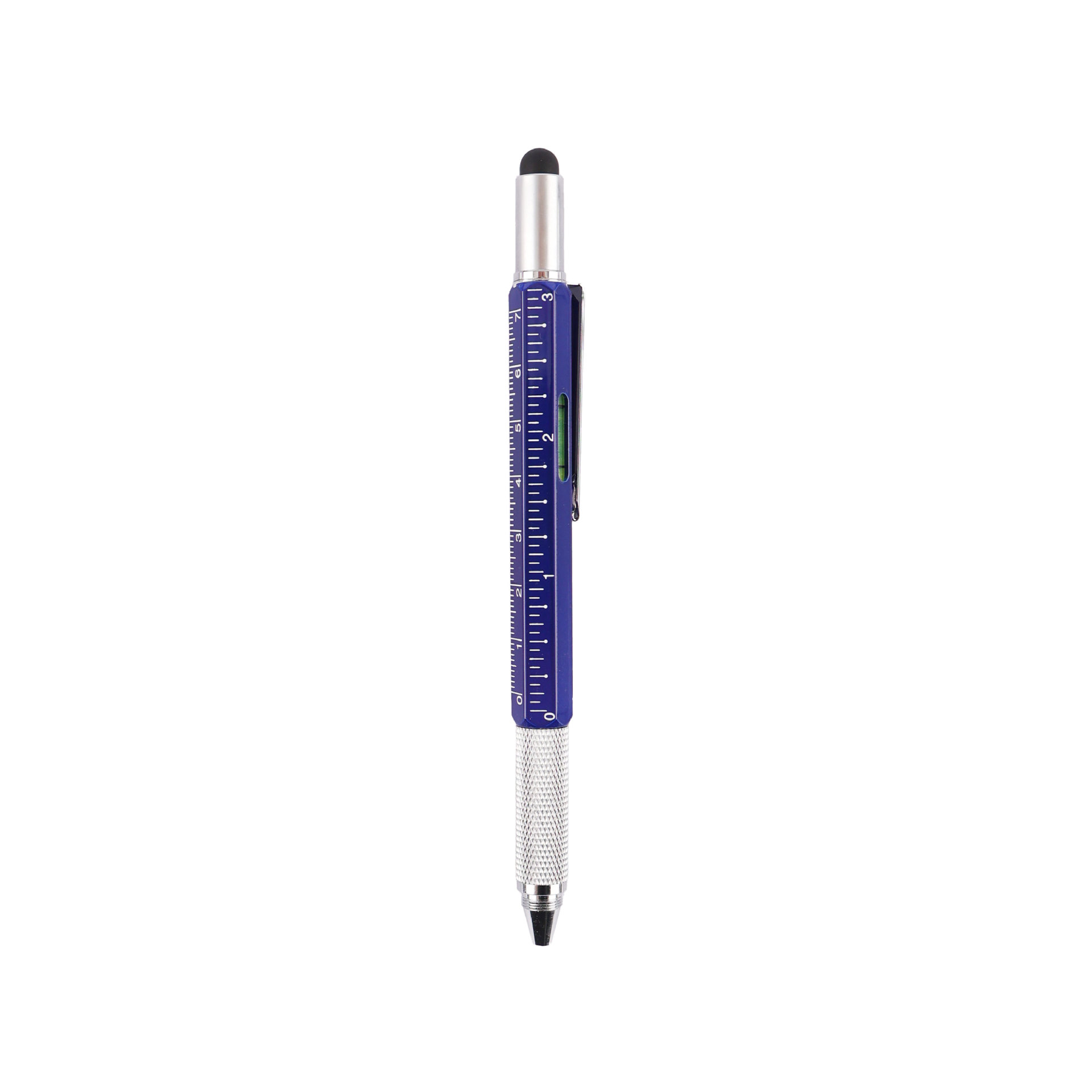Picture of Factory wholesale ballpoint pen multi-function pen tool pen six-in-one metal pen touch screen pen level meter can be used as logo