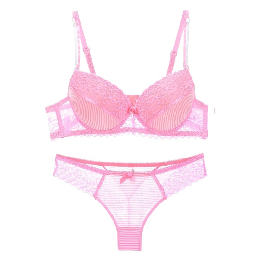 European and American style sexy lace striped underwear bra set underwear + underwear a generation of hair