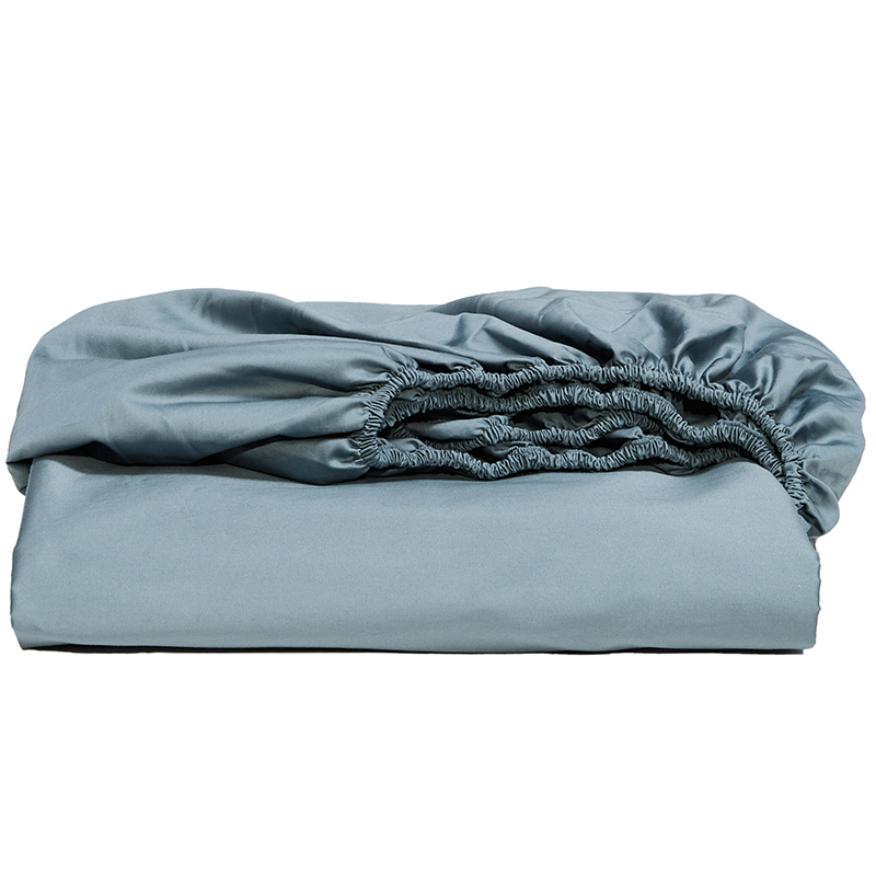 Picture of High-End 100% Long-Staple Cotton Fitted Sheet Single Piece Satin Solid Color Pure Cotton Bed Sheet Mattress Protector Mattress Cover