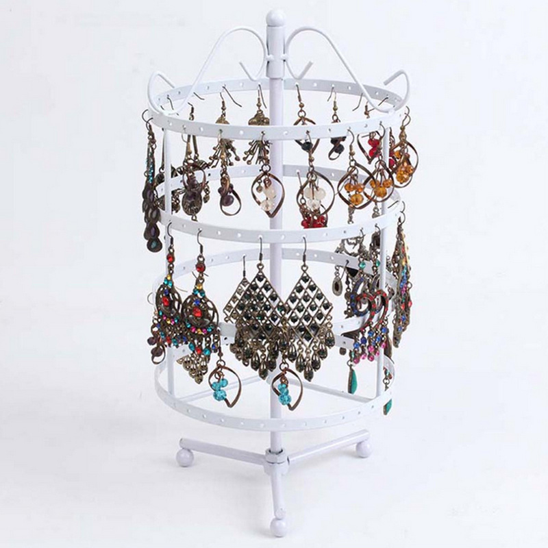 Wrought Iron Metal Round 144 Hole Earring Rack Earrings Earrings Bracelet Necklace Jewelry Display Stand Creative Jewelry